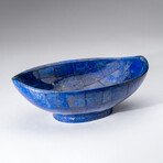 Genuine Polished Lapis Lazuli Oval Bowl // 376.4 grams