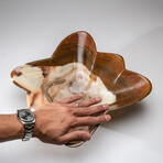 Genuine Polished Brown and White Onyx Bowl from Pakistan // 7.4 lbs