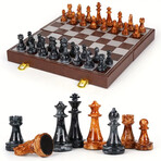 Retro Royal Metal Chess Set 