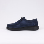 Suede Slip-On Dress Shoe // Dark Blue (Euro: 40)