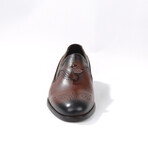 Brogue Loafer Dress Shoe // Brown + Black (Euro: 44)