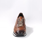 Sneakers Dress Shoe // Tobacco + Beige + White (Euro: 39)