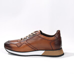 Sneakers Dress Shoe // Tobacco + Beige + White (Euro: 45)