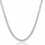 30 Carat Moissanite Pendant Necklace in 925 Sterling Silver - Unisex - Men or Women