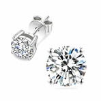 1 Carat Moissanite Stud Earrings, 925 Sterling Silver Earrings For Men