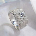 1 Carat Moissanite Luxury Sterling Silver Mens Ring (8)