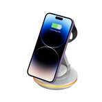 4-in-1 Magnetic Rotatable Wireless Chargers // White