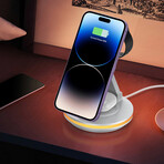 4-in-1 Magnetic Rotatable Wireless Chargers // White