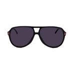 Men's // 1045/S 0807 Aviator Sunglasses // Black Red + Gray