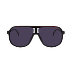 Men's // 1047/S OIT Aviator Sunglasses // Black Red + Gray Gradient