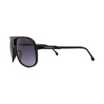 Men's // 1047/S OIT Aviator Sunglasses // Black Red + Gray Gradient