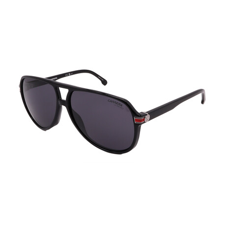 Men's // 1045/S 0807 Aviator Sunglasses // Black Red + Gray