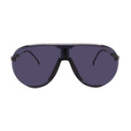 Men's // Superchampion V81 Aviator Sunglasses // Black Silver + Gray