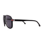 Men's // 1045/S 0807 Aviator Sunglasses // Black Red + Gray