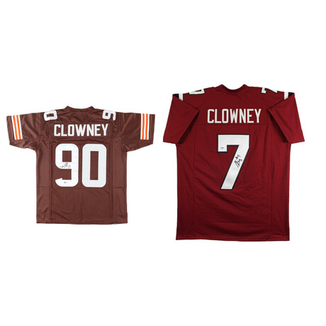 Jadeveon Clowney Signed Gamecocks Jersey + Jadeveon Clowney Signed Browns Jersey