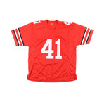 Archie Griffin Signed Ohio St Buckeyes Jersey Inscribed "HT 74/75" , Keith Byars Signed Ohio St Buckeyes Jersey , & J. K. Dobbins Signed Ohio St Buckeyes Jersey