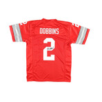 Archie Griffin Signed Ohio St Buckeyes Jersey Inscribed "HT 74/75" , Keith Byars Signed Ohio St Buckeyes Jersey , & J. K. Dobbins Signed Ohio St Buckeyes Jersey