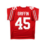 Archie Griffin Signed Ohio St Buckeyes Jersey Inscribed "HT 74/75" , Keith Byars Signed Ohio St Buckeyes Jersey , & J. K. Dobbins Signed Ohio St Buckeyes Jersey