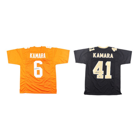 Alvin Kamara Signed Tennessee Vols Jersey & Alvin Kamara Signed Saints Jersey