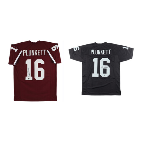 Jim Plunkett Signed Stanford Cardinal Jersey Inscribed "Heisman '70" & Jim Plunkett Signed Oakland Raiders Jersey