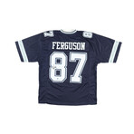 Jake Ferguson Signed Wisconsin Badgers Jersey & Jake Ferguson Signed Dallas Cowboys Jersey (Gameday)