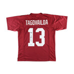 Tua Tagovailoa Signed Alabama Crimson Tide Jersey Inscribed "Roll Tide" & Richard Todd Signed Alabama Crimson Tide Jersey Inscribed "Roll Tide"