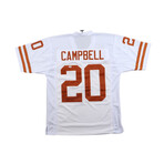 Earl Campbell Signed Texas Longhorns Jersey Inscribed "HT 77" & Ricky Williams Signed Texas Longhorns Jersey