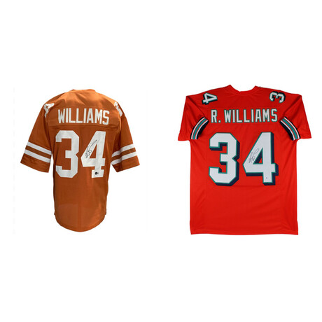 Ricky Williams Signed Texas Longhorns Jersey & Ricky Williams Signed Miami Dolphins Jersey