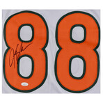 Frank Gore Signed Miami Hurricanes Jersey, Duke Johnson Nike Signed Miami Hurricanes Jersey Inscribed " All-Time Rushing Champ", & Jeremy Shockey Signed Miami Hurricanes Jersey