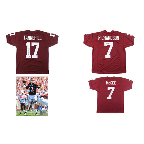 Ryan Tannehill Signed Texas A&M Jersey, Ryan Tannehill Signed Texas A&M 8x10 Photo, Bucky Richardson Signed Texas A&M Jersey, & Stephen McGee Signed Texas A&M Jersey