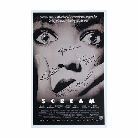 "Scream" Cast-Signed 11X17 Movie Poster