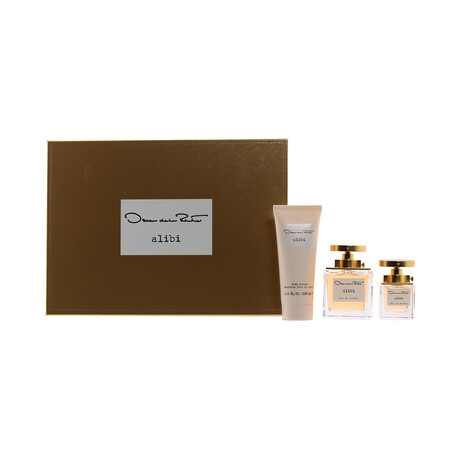 Ladies Fragrance // Oscar De La Renta Alibi Ladies 2 EDP Spray + Body Lotion Set // 3.4 oz + 1 oz + 3.4 oz