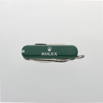 Rolex // Swiss Pocket Knife with 16 Collapsible Tools + Leather Case // Green