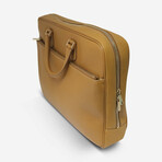 Rolex // Men's Leather Briefcase // Brown