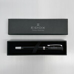 Edox // Pen With Original Box // Black + Silver + Gray