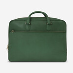 Rolex // Men's Leather Briefcase // Green