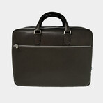 Rolex // Men's 24H Leather Briefcase // Chocolate