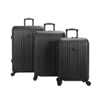 American Flyer Moraga 3-Piece Hardside Spinner Luggage Set // Black