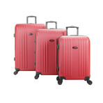 American Flyer Moraga 3-Piece Hardside Spinner Luggage Set // Red