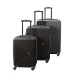 American Flyer Knox 3-Piece Hardside Luggage Set // Black