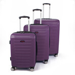 American Flyer Seger 3-Piece Hardside Luggage Set // Plum