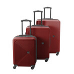 American Flyer Knox 3-Piece Hardside Luggage Set // Burgundy