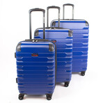 American Flyer Mina 3-Piece Hardside Luggage Set // Blue