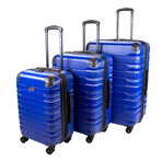 American Flyer Mina 3-Piece Hardside Luggage Set // Blue