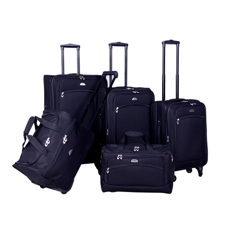 American Flyer South West Collection 5-Piece Luggage Set // Black