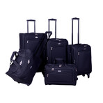 American Flyer South West Collection 5-Piece Luggage Set // Black