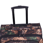 American Flyer Camo Green 5-Piece Spinner Luggage Set // Green