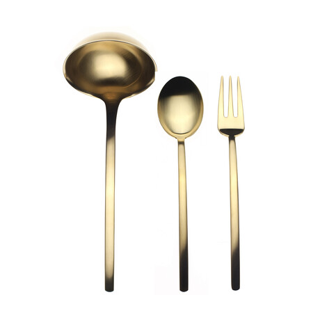 Due Ice Gold Serving Set //  3 Pcs.