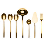 Due Gold Serving Set //  7 Pcs.