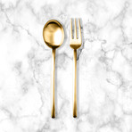 Due Ice Gold Serving Set //  2 Pcs.